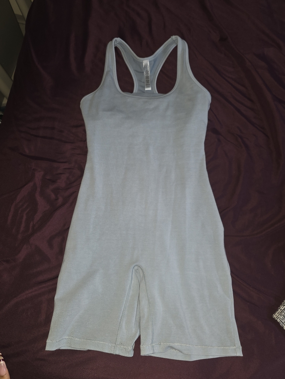 SKIMS Blue  Racerback Romper Size Medium